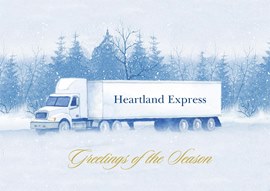 Shades of Blue Trucking Card