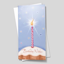 Candle Cupcake Birthday Card