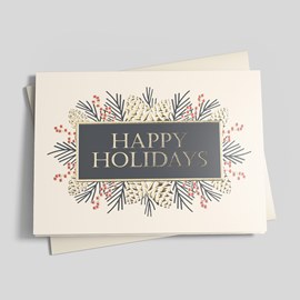 Season Blossoms Holiday Card