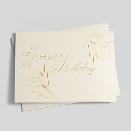 Growing Into Gold Birthday Card