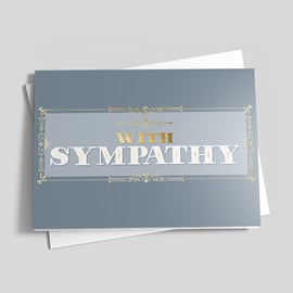 Golden Window Sympathy Card