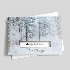 Frosty Forest Holiday Card