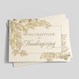 Leaves of Gratitude Thanksgiving Card
