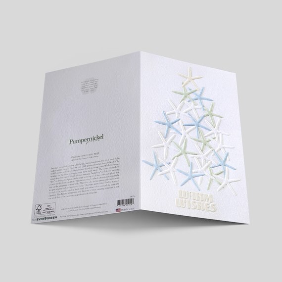 Starfish Christmas Tree Card