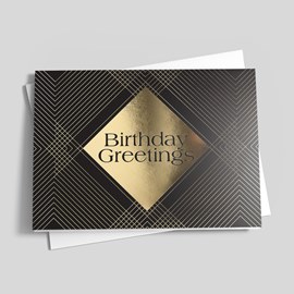 Modern Elegance Birthday Card