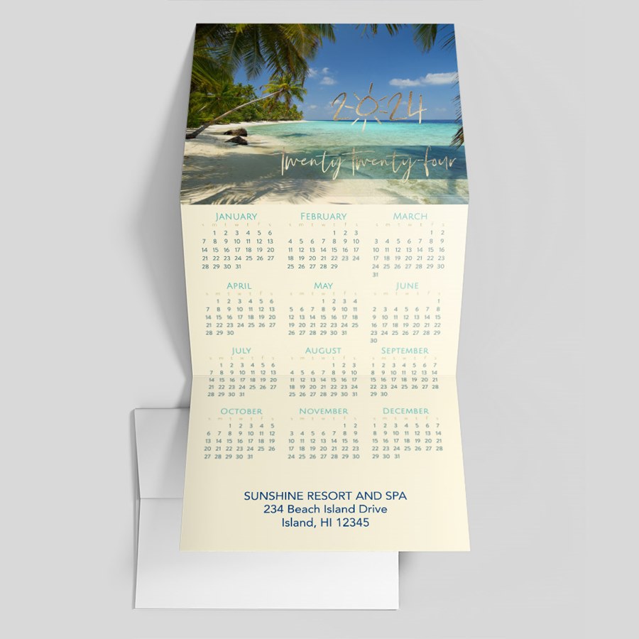 Golden Sands Calendar Card by Brookhollow