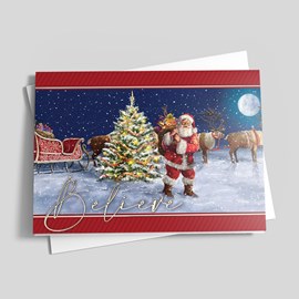 Believe Christmas Card