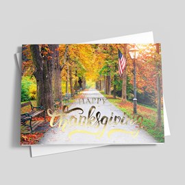 American Walk Thanksgiving Card