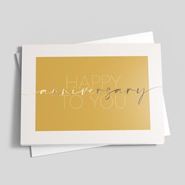 Golden Sunshine Anniversary Card