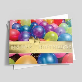 Balloon Bash Birthday Card