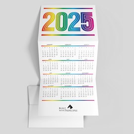 Rays of Color Calendar Card
