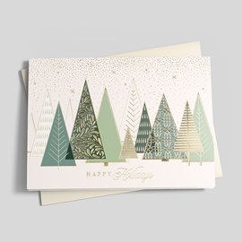 Intricate Pines Holiday Card