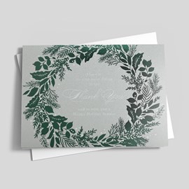 Emerald Wreath Holiday Card