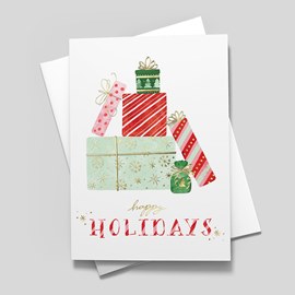 Peppermint Holidays Holiday Card