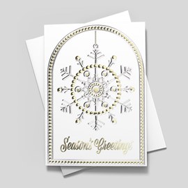 Ornate Snowflake Holiday Card