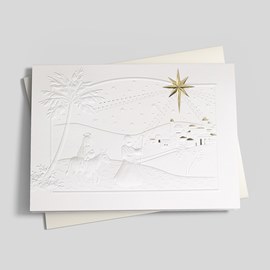 Bethlehem Star Christmas Card