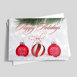Ornament Trio Holiday Card