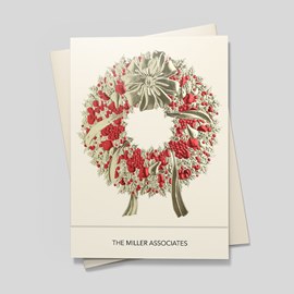 Sparkling Wreath Holiday Card