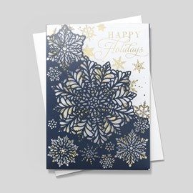 Wispy Snowflake Holiday Card