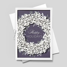 Exquisite Wreath Holiday Card