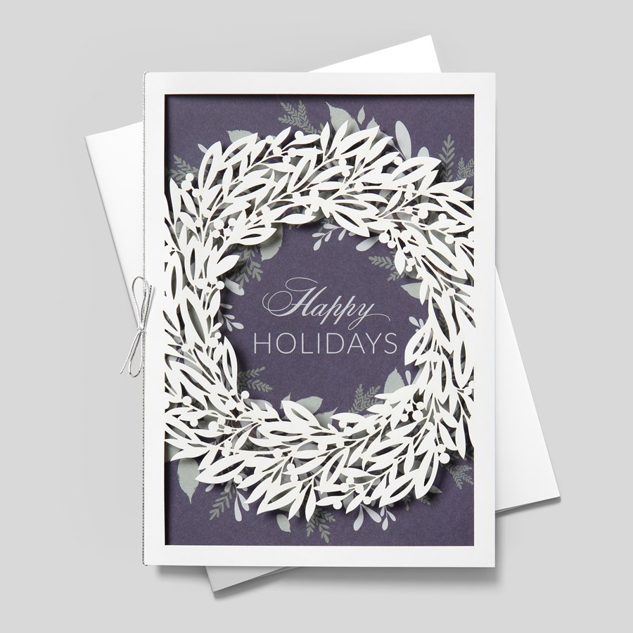 Exquisite Wreath Holiday Card by Brookhollow