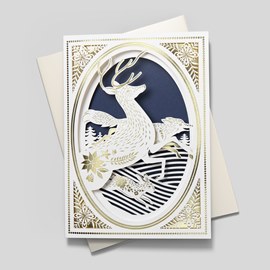 Delicate Reindeer Holiday Card