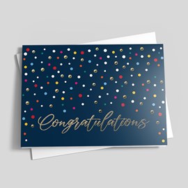 Confetti Shower Congratulations Card