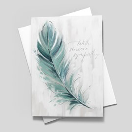 Feathered Wishes Sympathy Card