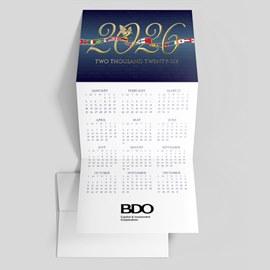 International Flags Calendar Card