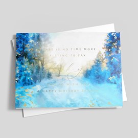 Winter's Gratitude Holiday Card