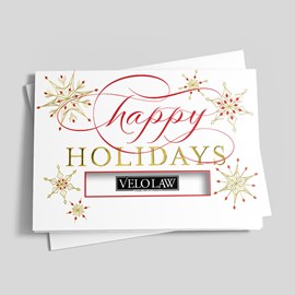 Snowy Happy Holidays Card