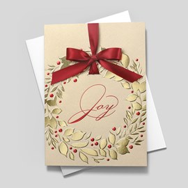 Lavish Wreath Holiday Card