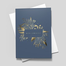 Golden Frame Sympathy Card