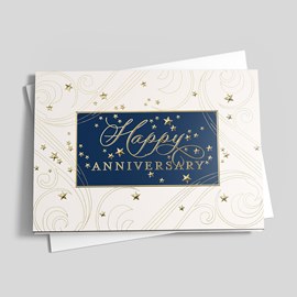 Starry Anniversary Card