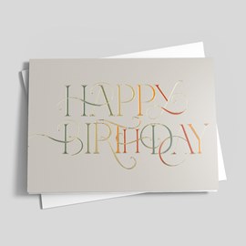Flowing Birthday Card