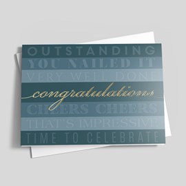 Time For Congratulations Card
