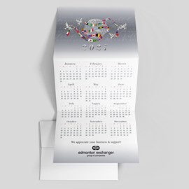 Worldly Flags Calendar Card