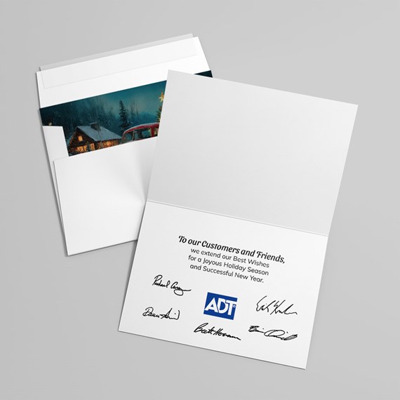 inside of a folded card