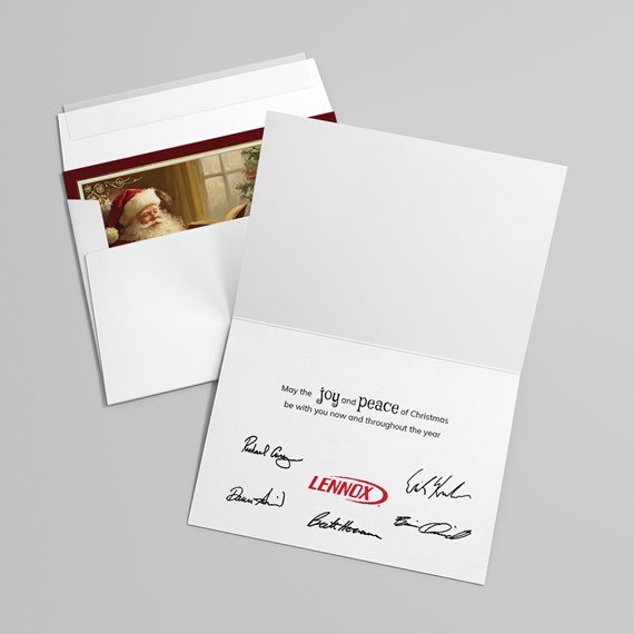 Inside of Christmas card