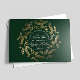 Appreciation Wreath Holiday Card