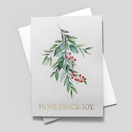 Dainty Sprig Holiday Card