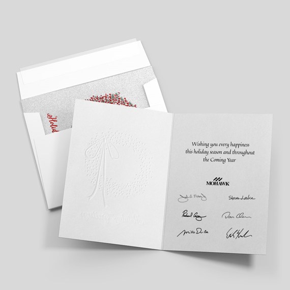 open greeting card