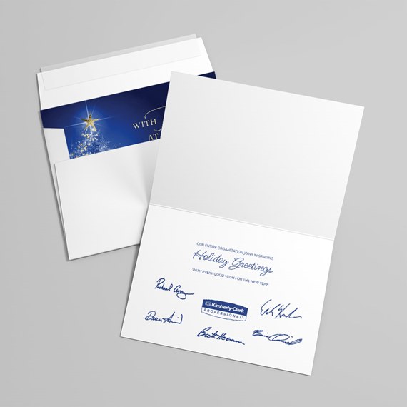 open holiday card