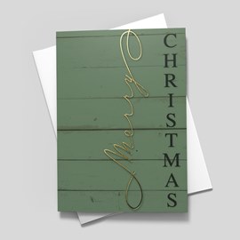 Rustic Merry Christmas Card