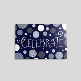 Blue Celebration Postcard