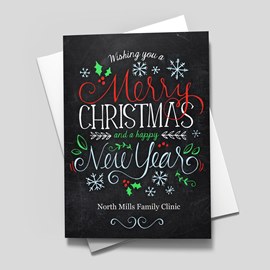 Decorative Chalkboard Card