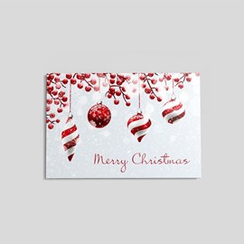 Peppermint Ornaments Postcard