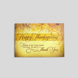 Thanksgiving Message Postcard