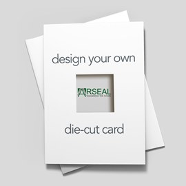Vertical Custom Square Die-Cut Card