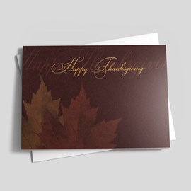 Maple Leaf Thanksgiving Card